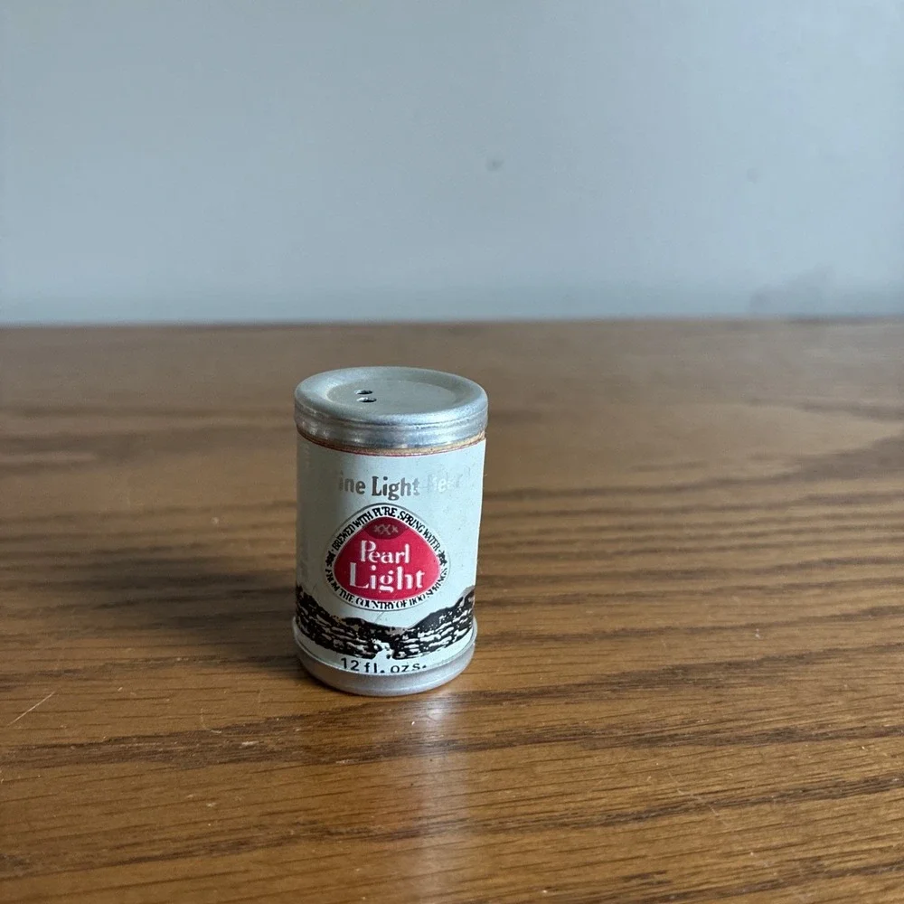 Vintage Mini Beer Can Salt & Pepper Shakers Lot Of 10 Novelty 60s 70s Rare
